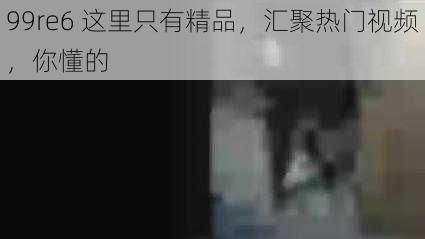 99re6 这里只有精品,汇聚热门视频,你懂的